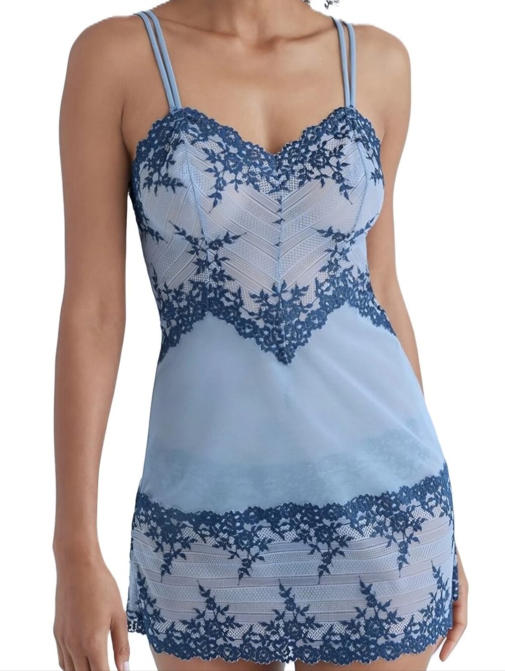 Wacoal Sexy Chemise Nightie Blue Size L